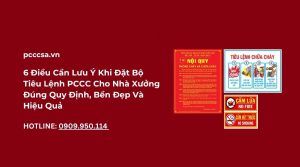 Bộ Tiêu Lệnh PCCC Cho Nhà Xưởng